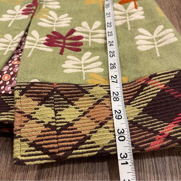 Unbranded Coat Women’s Sz 2 Green Leafs Plaid Artsy Colorful Peter Pan Collar - Picture 11 of 13